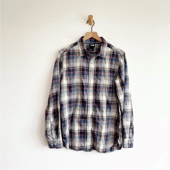 The North Face Other - The North Face Men's Plaid Button Up Casual Shirt Blue Gray Medium